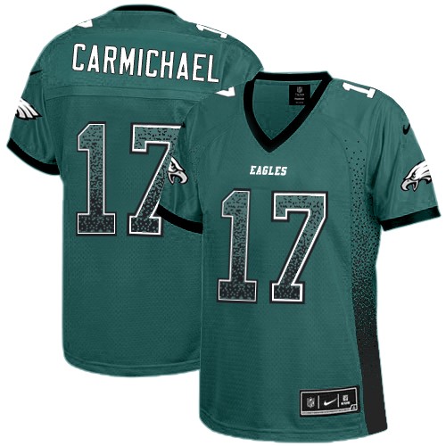 Women's Elite Harold Carmichael Nike Jersey Midnight Green - #17 Drift Fashion NFL Philadelphia Eagles